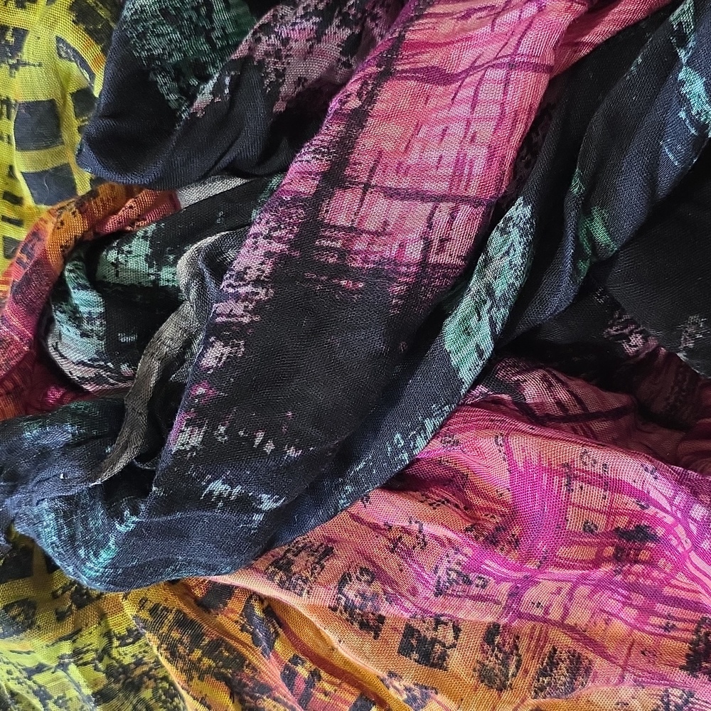 Lucky & Coco Colorful Oversized Scarf